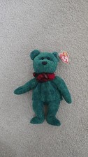 Ty Beanie Babies Wallace The Scottish Bear Tartan Scarf Tag In Plastic Protector