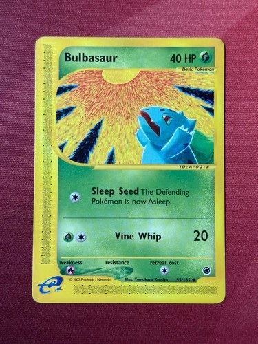 BULBASAUR 95/165 Expedition NON-HOLO E-Series / E-Reader Pokemon TCG card NM