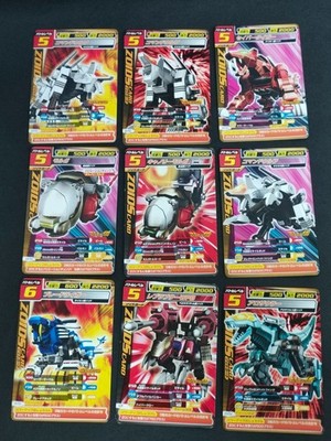Zoids TCG Mecha Card Lot of 9 Blade Liger Command Wolf Rev Raptor Japanese eb369
