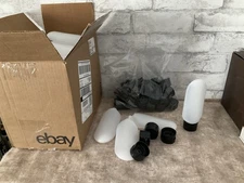 Lotion Squeezable Tube Refillable Bottle Container 38 Pieces With Lids 4oz