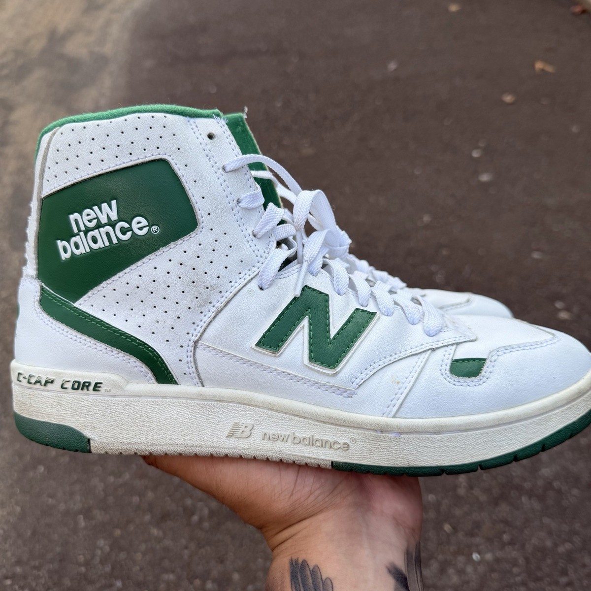Vintage Original 1980s New Balance 790 White / Green OG sz 11.5
