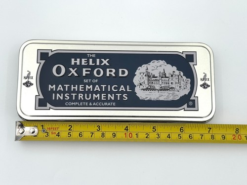 Helix Oxford Geometry Set Tin Box Mathematical Instruments Kit ---No Protractor - Foto 9 di 10