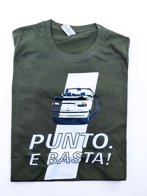 VINTAGE ''DOT E BASTA'' CAR T-SHIRT WITH CONVERTIBLE STITCH AND RED BAND S-XL