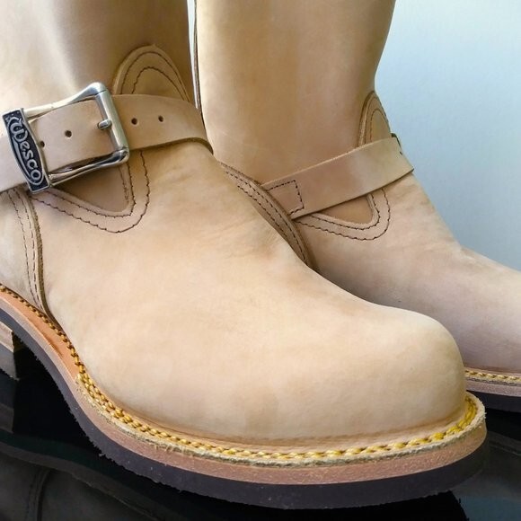Wesco Men's Custom Boss Engineer Boot in Beautiful Burlap Wesco Men's Custom Boss Engineer Boot in Beautiful Burlap