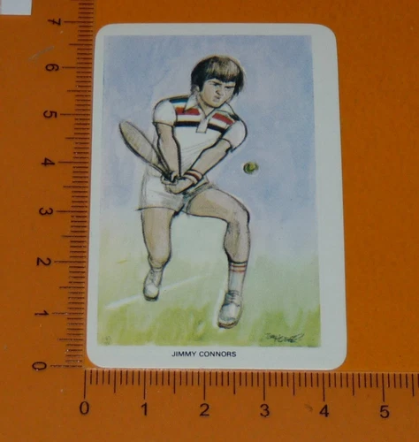 VENORLANDUS CARD 1979 OUR HEROES SPORT TENNIS JIMMY CONNORS USA WIMBLEDON