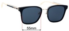 SFx Replacement Sunglass Lenses fits Gucci GG0563SKN - 55mm Wide