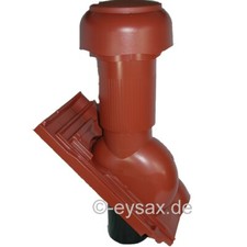 Klöber Dunstrohr, Flachdachpfanne Erlus E58 Sanilüfter, ROT, KE0034