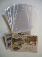 100 Tasche di protezione per vecchie cartoline 