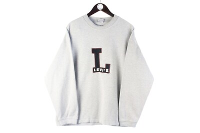 VINTAGE LEVI'S SWEATSHIRT SIZE M gray 90's crewneck jumper sport style