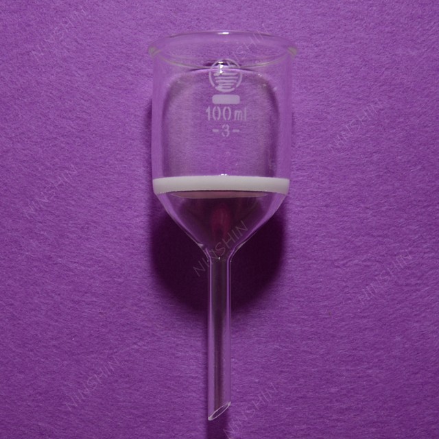 100ml,Glass Buchner Funnel,G3.3 Filter Funnel,Porosity 3,Chemistry Lab