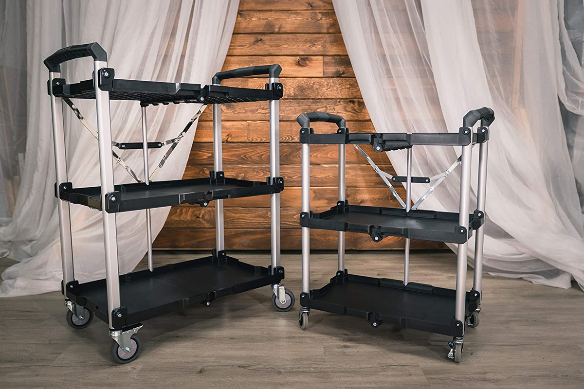 Olympia Tools 85-188 Pack-N-Roll Folding Collapsible Service Cart