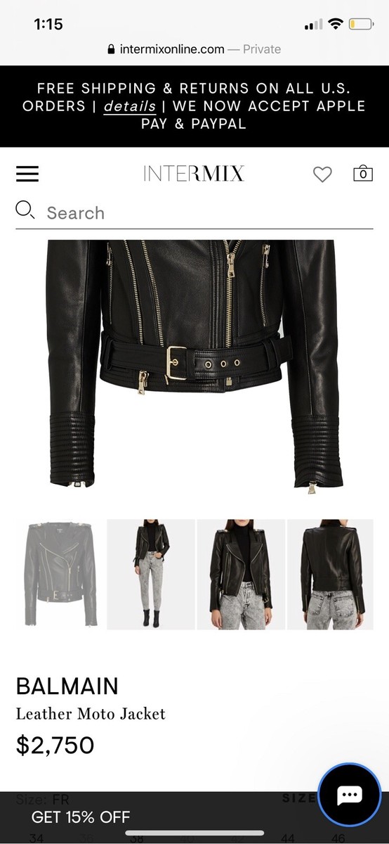 Pierre Balmain Women Moto Leather Jacket 28/42 | eBay