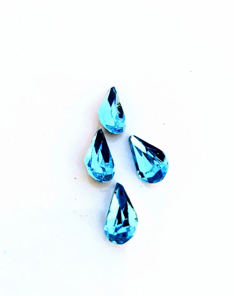 (25 piezas) Zafiro Swarovski Cristal Austriaco Forma de Pera 13x7,8 mm De Colección Foto 3 de 4