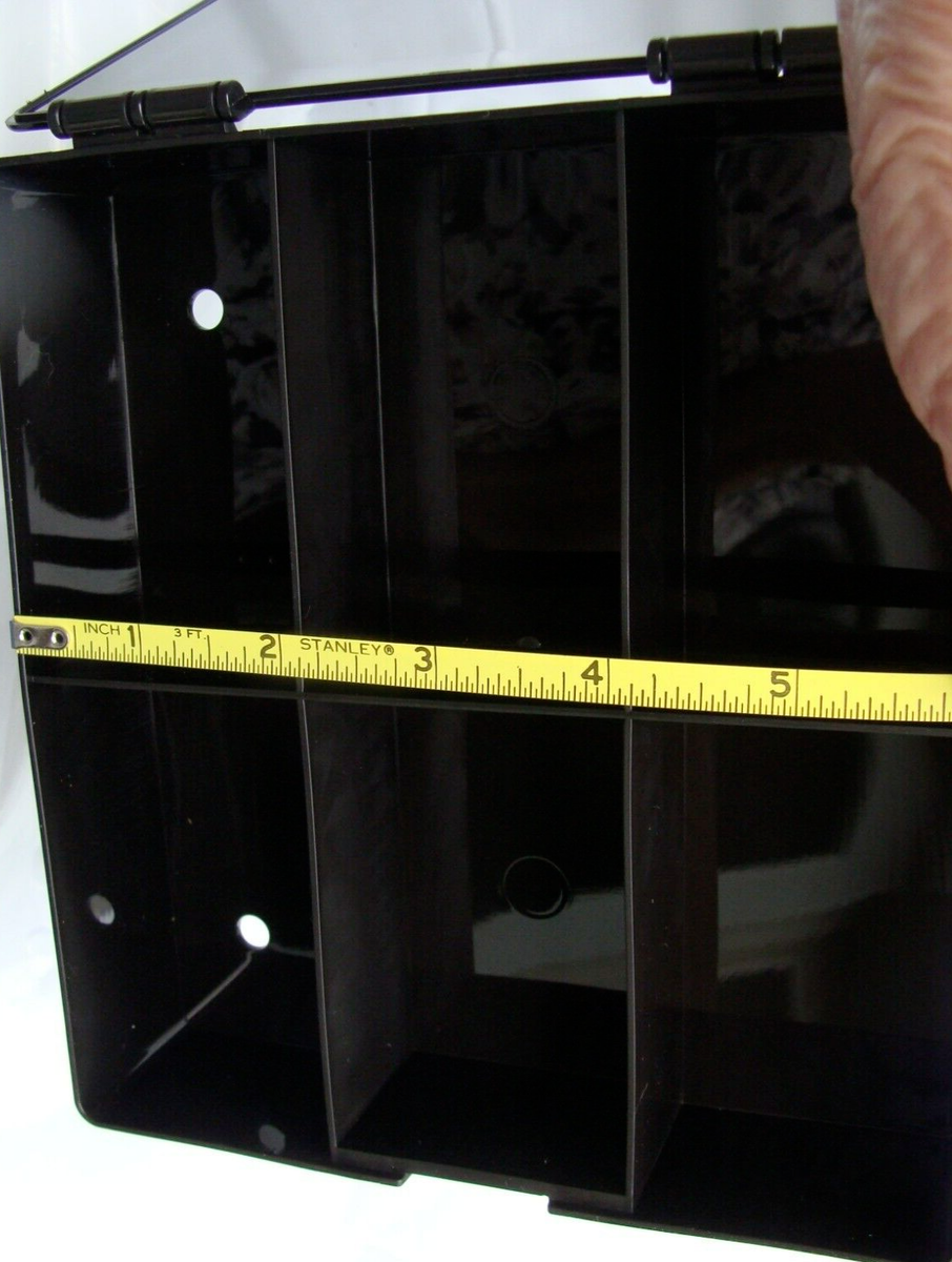 NEW HOT WHEELS HINGED BLACK PLASTIC STORAGE CASE HOLDS RACE 6 CARS - Foto 6