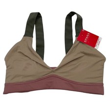 Spanx Bralette Bra Beige Green Pink Brallelujah Unlined Desert Tri Color 30016R