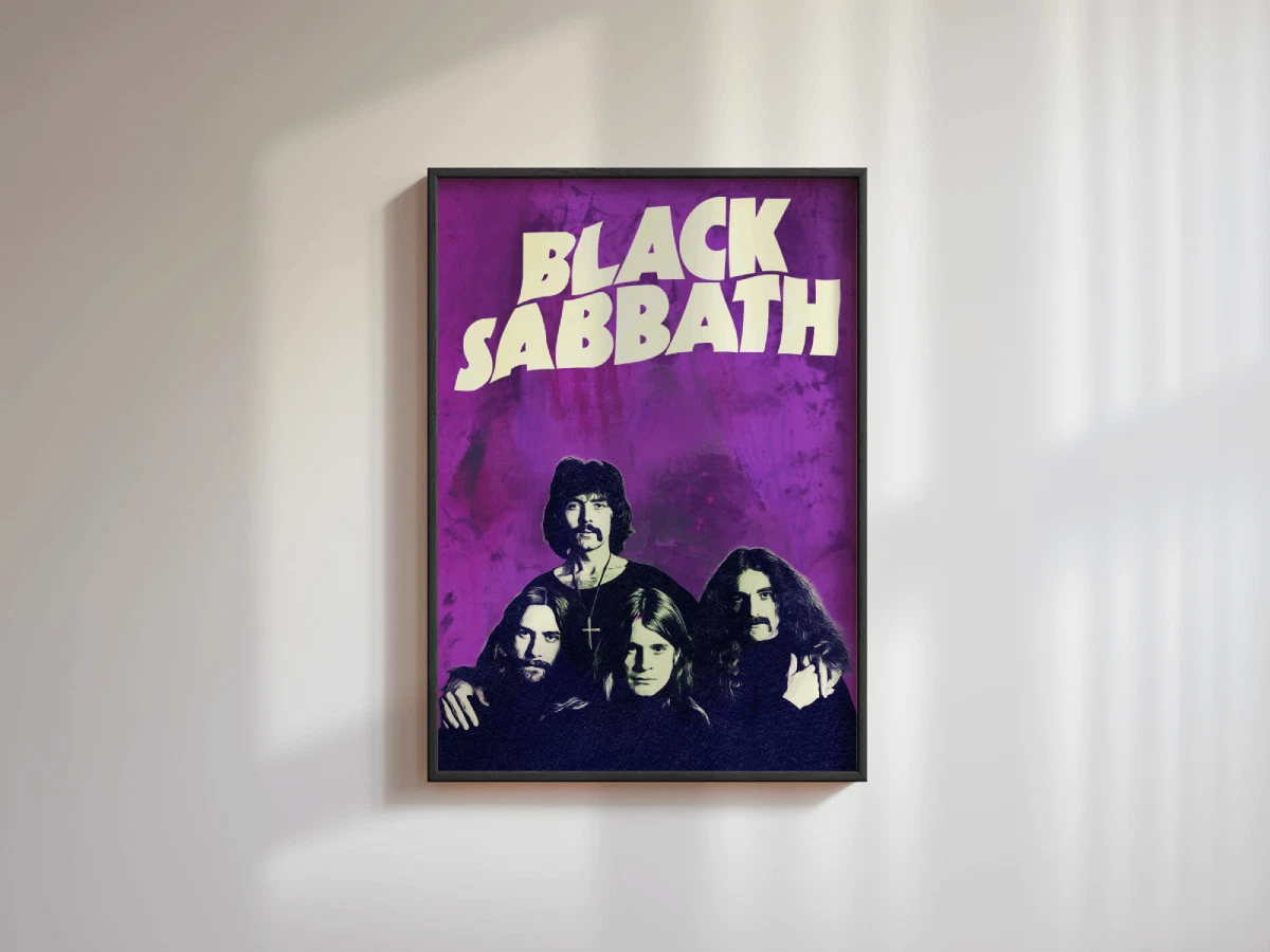 Black Sabbath Band Poster - Ozzy Osbourne Music Wall Art