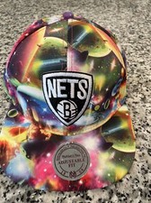 Mitchell & Ness Brooklyn Nets Cosmic Snapback Hat NBA Hardwood Classics