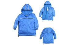Hermosala New Boy baby Toddler Blue Windbreaker, Water Resistant Sports Jacket