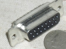 1 AMP D-SUB DB-15 DB15 PIN P FEMALE SOLDER CUP SOCKET CONNECTOR FCE17-A15-SM USA