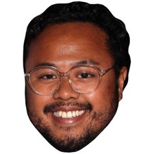 Francis Dominic Smile Celebrity Mask, Flat Card Face, Fancy Dress Mask