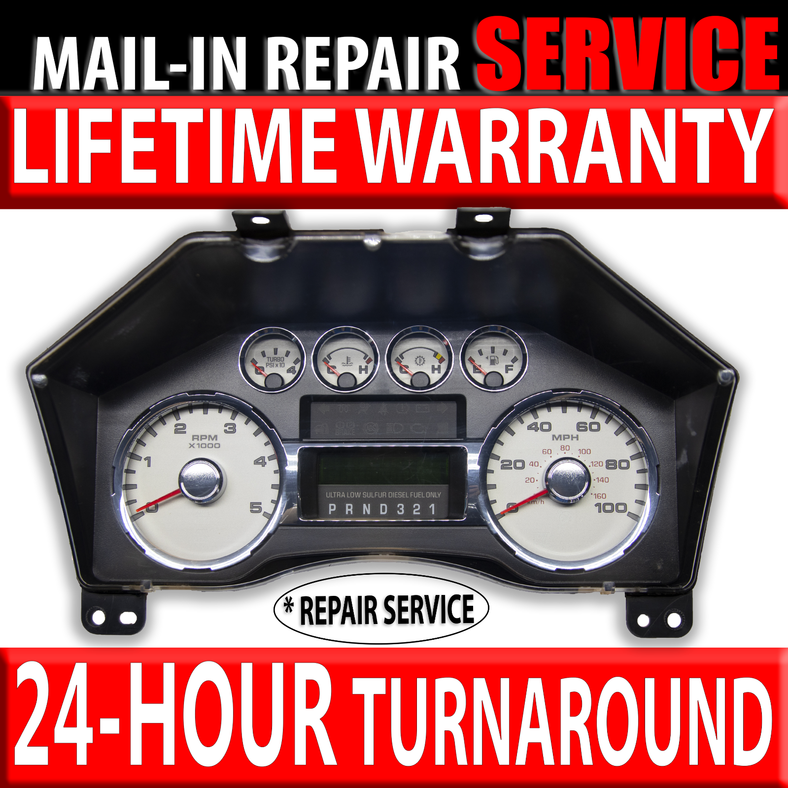 0910 FORD Superduty Dash Speedometer Instrument Gauge Cluster [*REPAIR