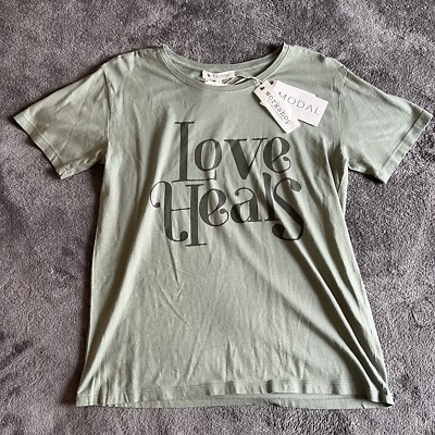 Workshop Republic Clothing Love Heals Green Shirt S Small