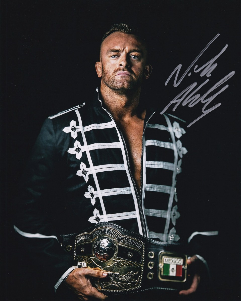 Nick Aldis Signed 8x10 Photo NWA ROH TNA Impact Wrestling Picture