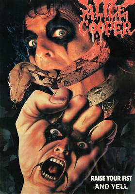 ALICE COOPER  RAISE YOUR FIST & YELL 1987 POSTER A1