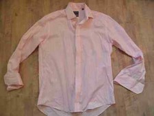 MC GREGOR beautiful pink white striped shirt tailored fit size 42 top ZC1216