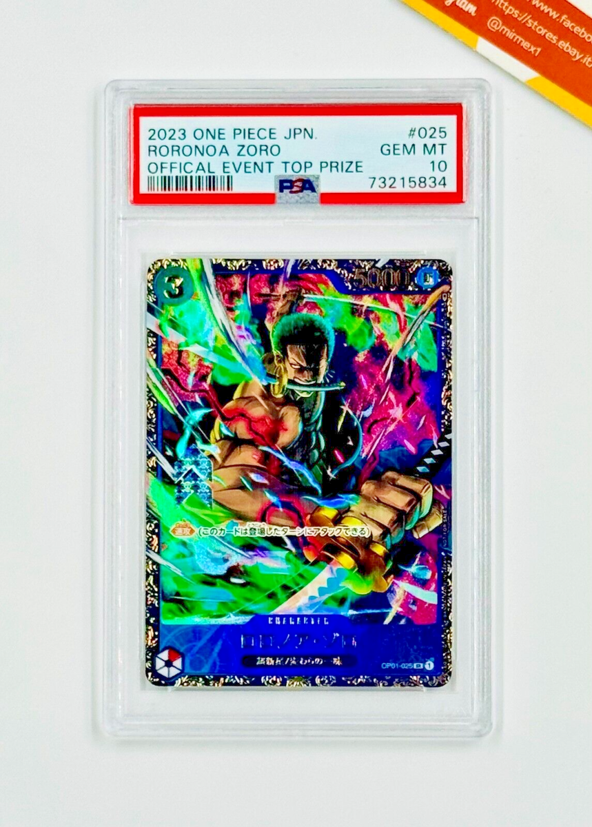 One Piece PSA 10 Roronoa Zoro #025 Official Event Top Prize
