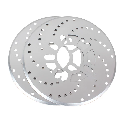 2XSilver Universal Car Automotive Wheel Disc Brakes Decorative Cover 10.2" NEW