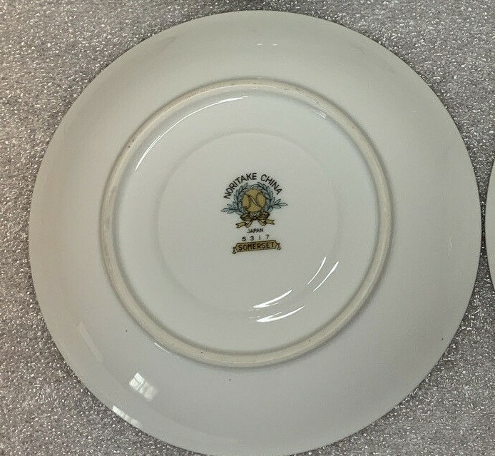 Noritake Somerset China Footed SAUCERS ONLY 5317 Tea Cups