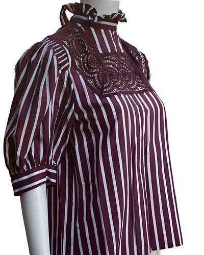 SANDRO Lace Insert Top - Size 1 (AU8) - EUC - Picture 9 of 12