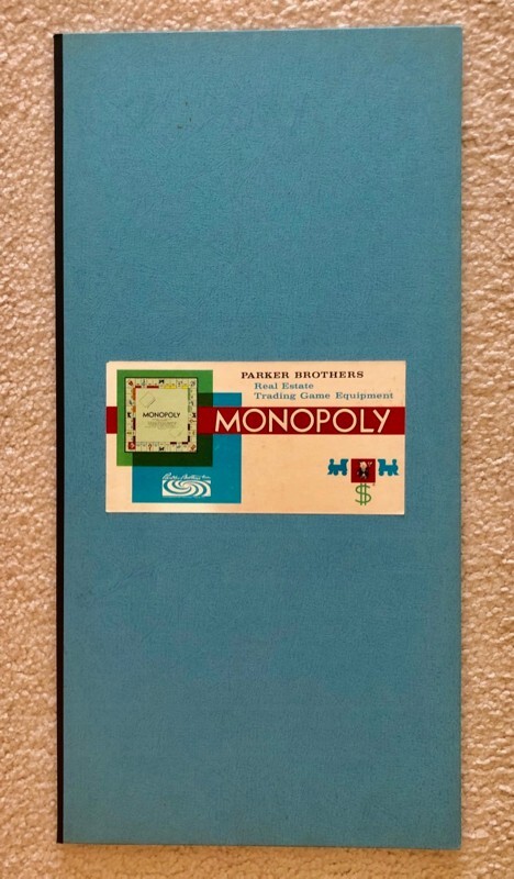 Vintage 1961 Parker Brothers Monopoly Game Board - Replacement
