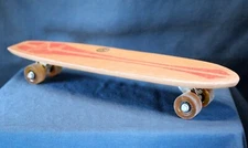 Vintage (1963) ~ Nash / "Goofy Foot" / RED / Wooden Skateboard!