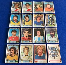 16 Panini Vintage Argentina 78 World Cup Football Album Stickers Recovered 2nds