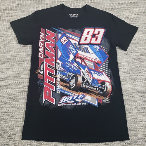 Daryn Pittman Racing Car Shirt #83 Roth Enterprises Mess With The Bull Sz Small
