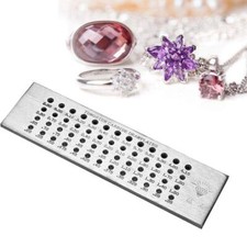 52 Round Holes Tungsten Steel Wire Drawplate Draw Plate Jewelry Making Tools