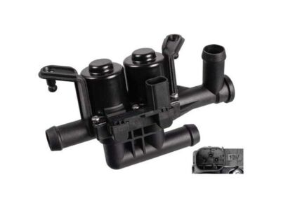 Febi 65CB66Q Heater Valve Fits 2011-2016 BMW 528i Heater Control Valve