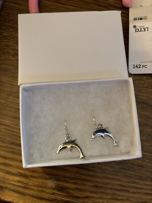 Ohrringe Silber Delfin 