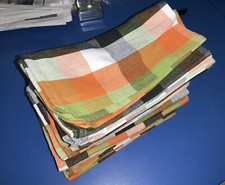 Lot de 16 serviettes en tissu 19"x19" couleurs automne automne Thanksgiving