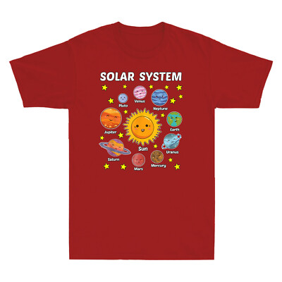 Back In My Day We Had Nine Planets Funny Space Pluto Earth Mars Men's T