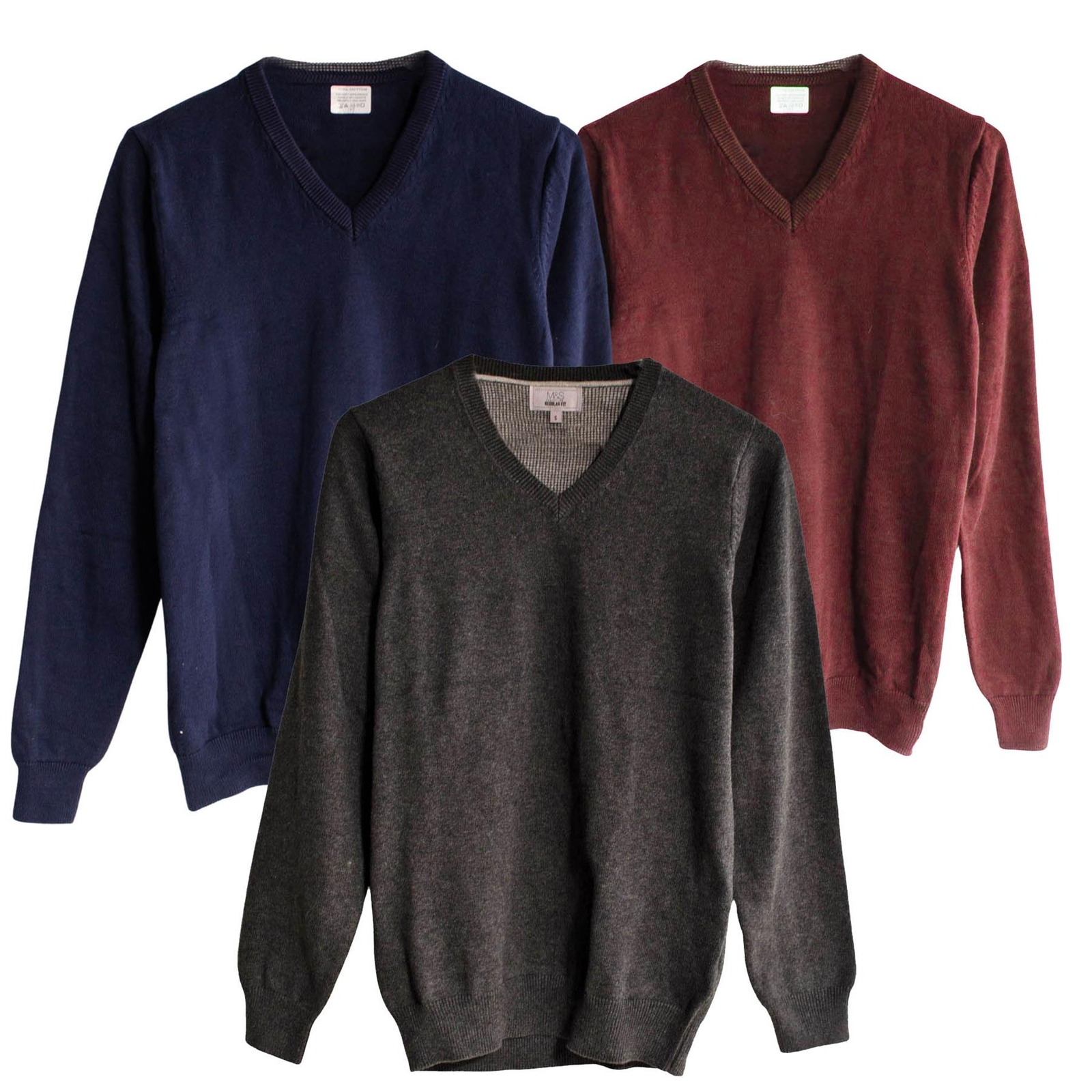 Mens Cotton V Neck Jumper Mens Sweater eBay