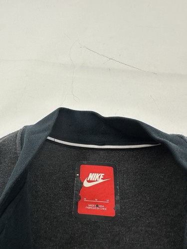 Chaqueta Nike Tech para mujer gris medio mangas negras cremallera completa polar recortada - Imagen 5 de 9