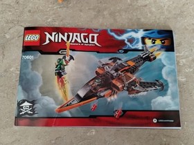 VG+ LEGO NINJAGO Sky Shark 70601 Near Complete w/ Instructions & Extra Parts
