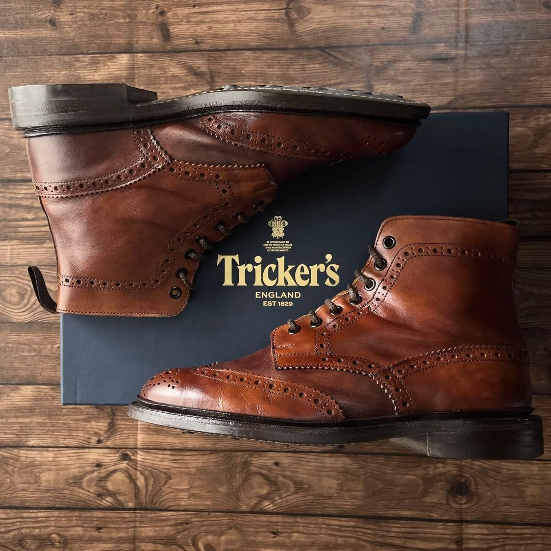 Men 8.5US Tricker S Country Boots Stow Uk7.5 Rare Shoes Model