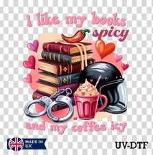 Valentine's Day Books UV DTF Sticker - Glass Laptop Tumbler Cup je90
