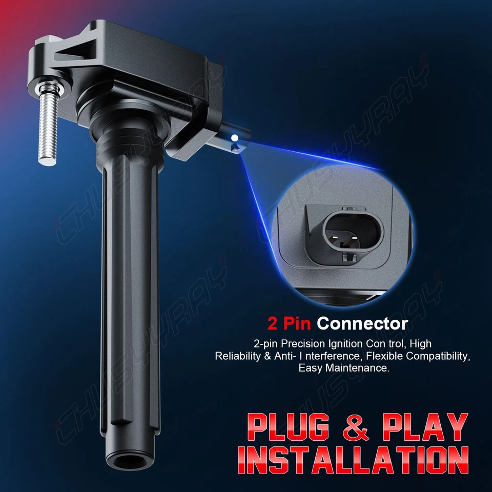 Bobina de ignição 6X e 6x vela de ignição para 2014-2019 Ram ProMaster 2500 3.6L UF648 - Imagem 4 de 4