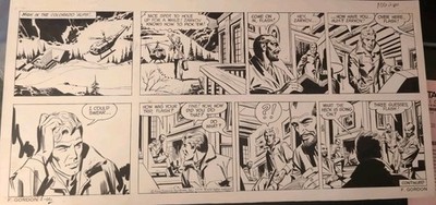 Dan Barry Flash Gordon Sunday Comic Strip Original Art dated 2-10-74