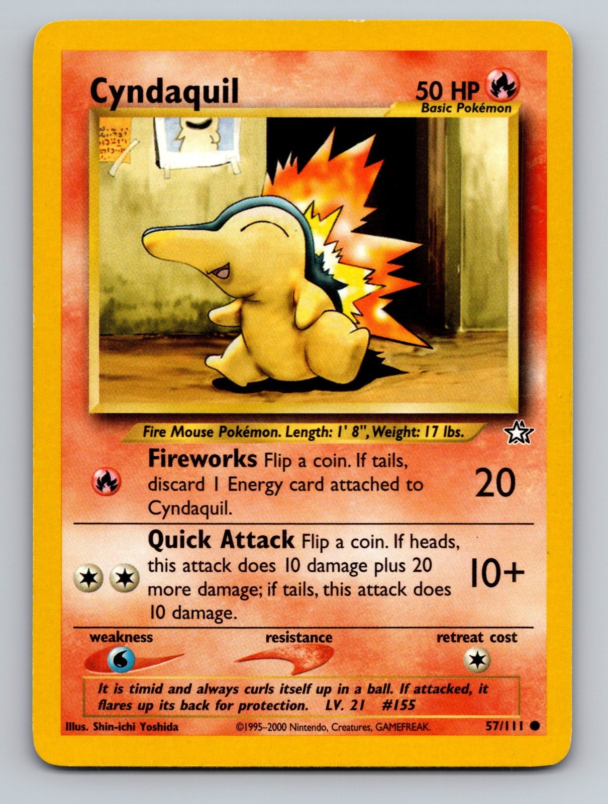 Cyndaquil (57) Neo Genesis Common 057/111 Pokemon